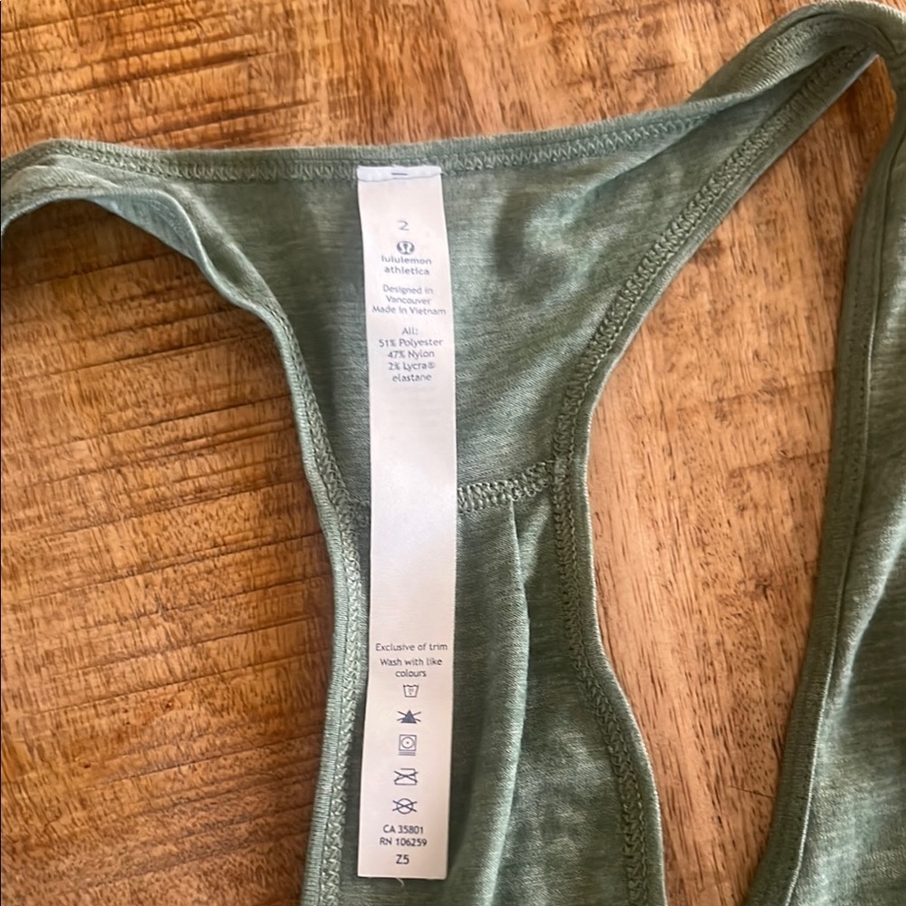 lululemon athletica Sage Green Tank Top - Picture 2 of 5